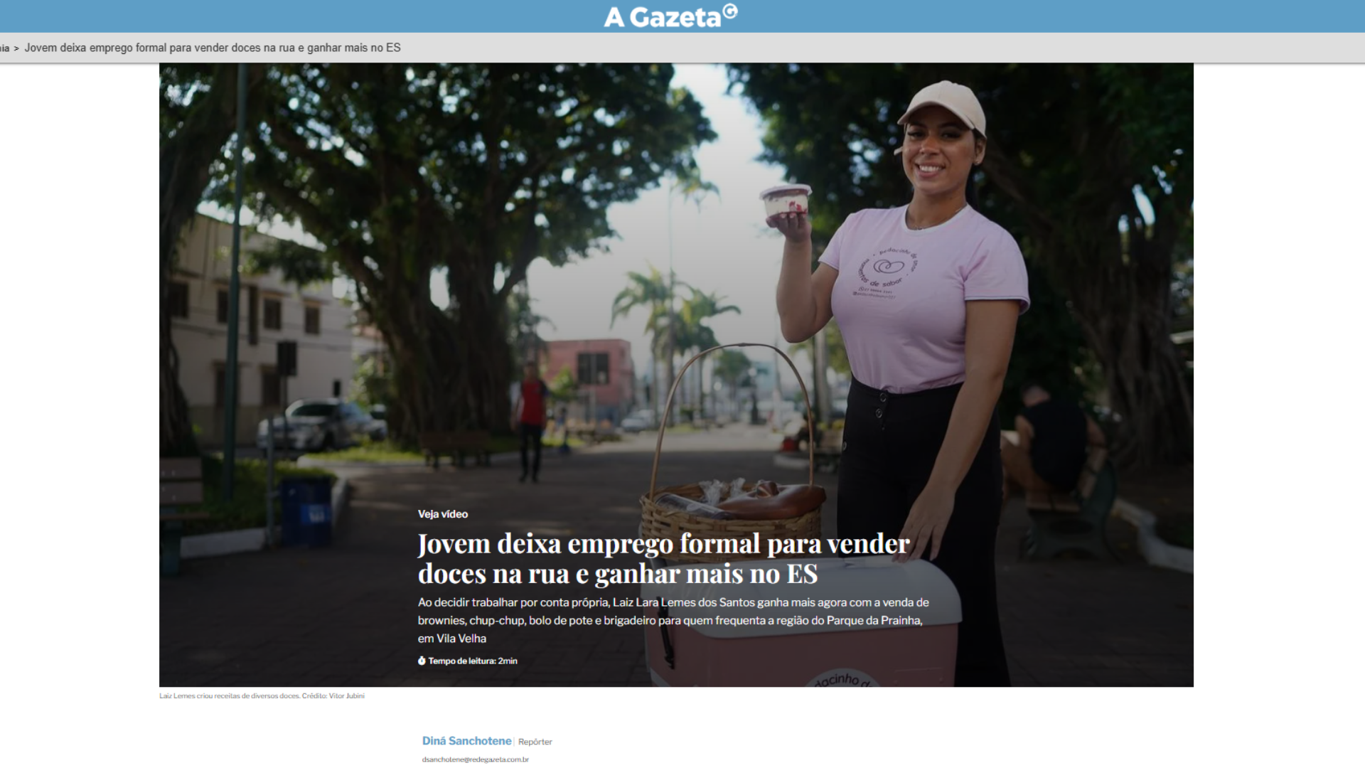 Notícia sobre empreendedorismo UOL